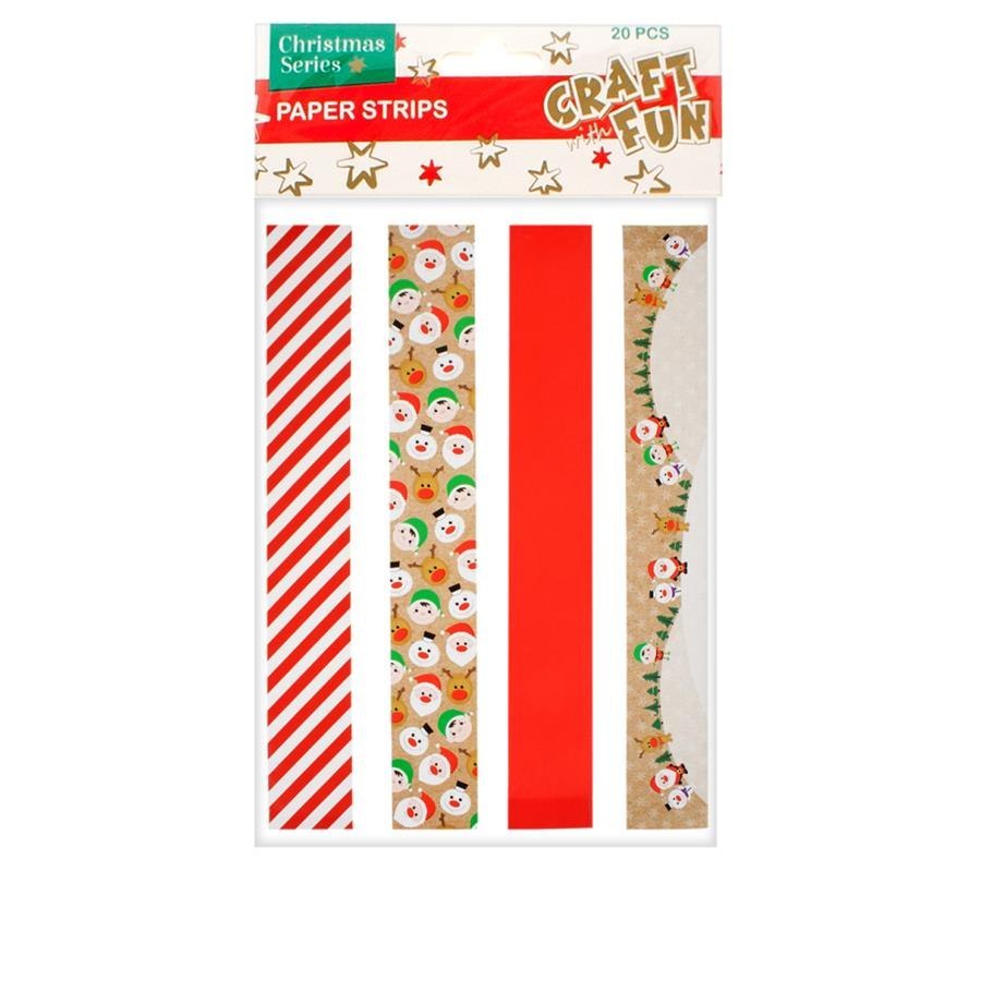 DECORACION AUTOADHESIVA RAYAS NAVIDAD CRAFT WITH FUN 438808